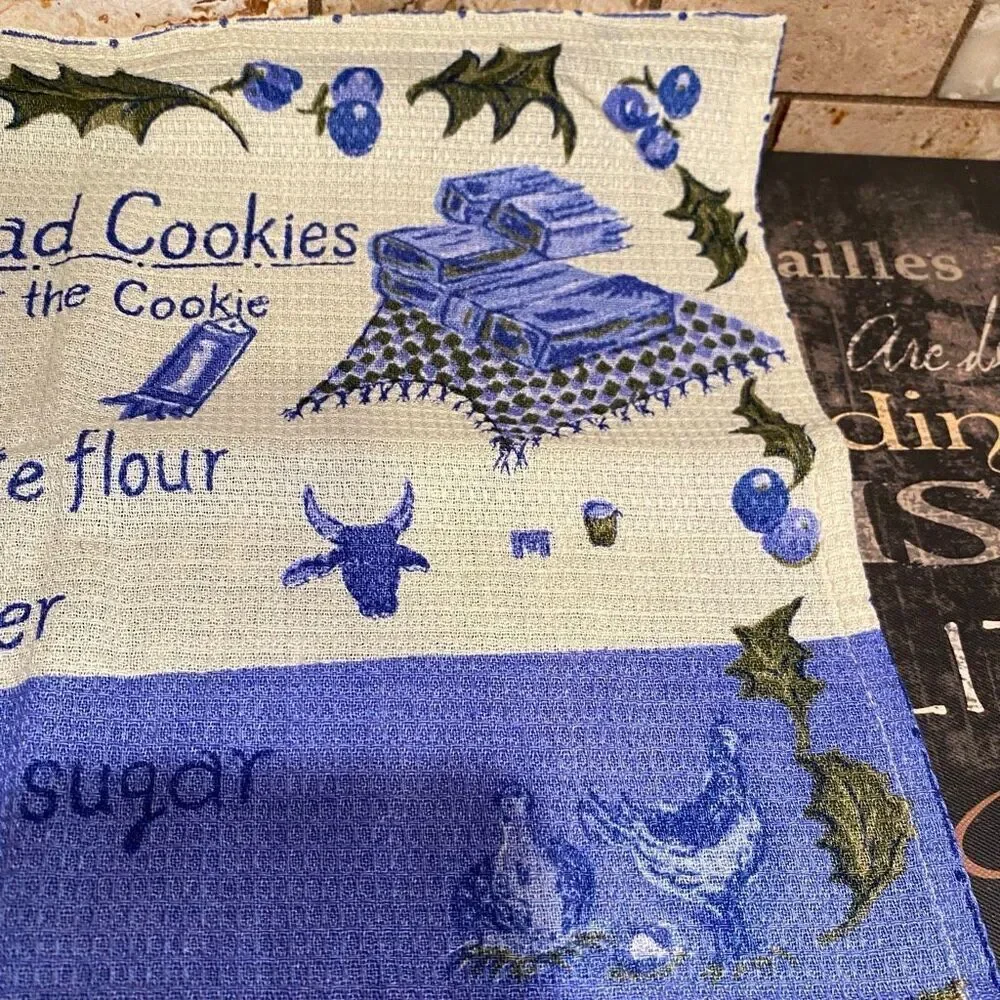 April Cornell Tea Kitchen Towel Shortbread Cookie Recipe